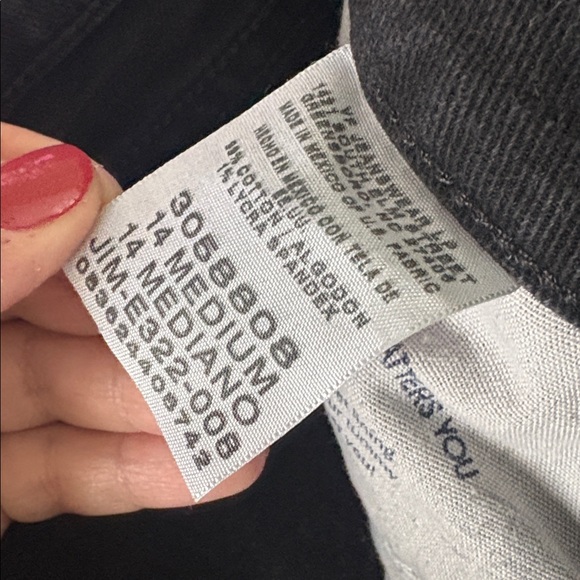 Lee Natural Straight Leg Just Below the Waist Black Jeans Sz 14 - Picture 5 of 6